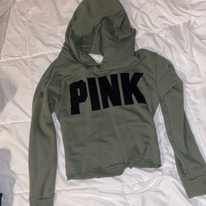 Vs Pink crop sweatshirt